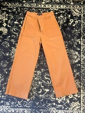 Princess Highway Rust-Orange Wide Leg Trousers